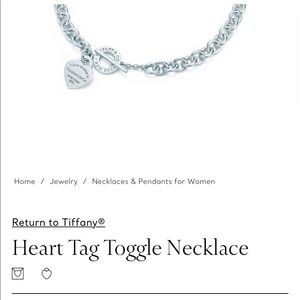 Tiffany & Co. Heart Tag Toggle Necklace